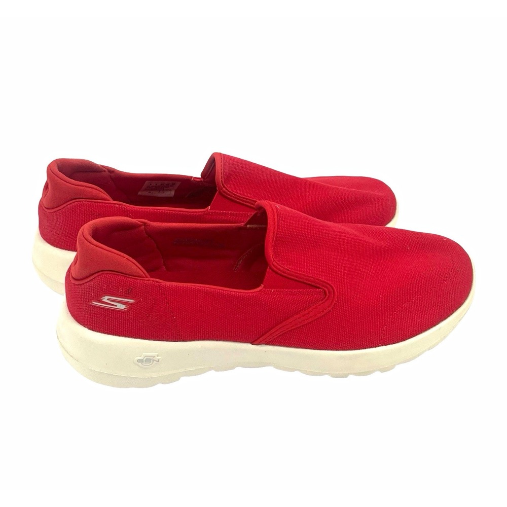 Skechers GOwalk Max Women's 9 Red Slip On Walking Shoes Comfort Sneakers